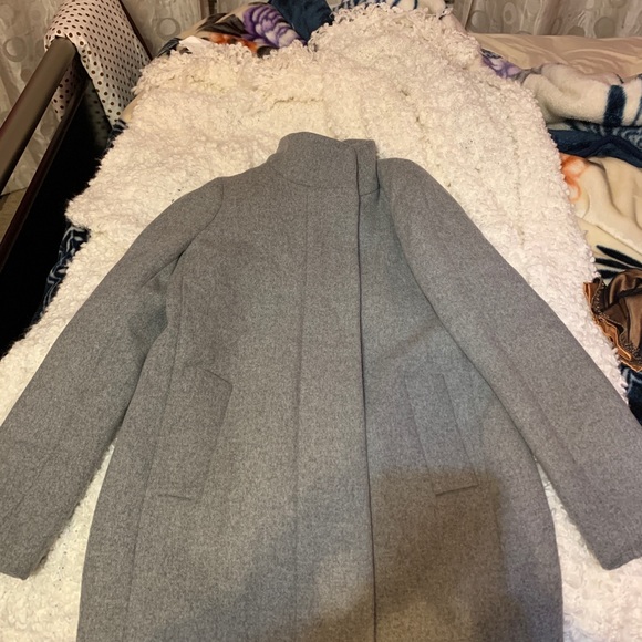 J Crew City Coat Heather Graphite - Picture 7 of 8